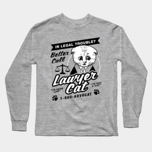 Lawyer Cat Long Sleeve T-Shirt